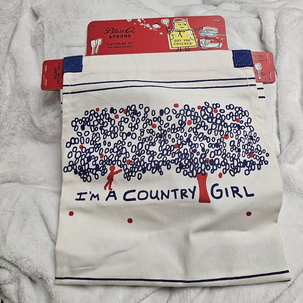Blue Q I'm a Country Girl Heavy Duty Cotton Twill Apron